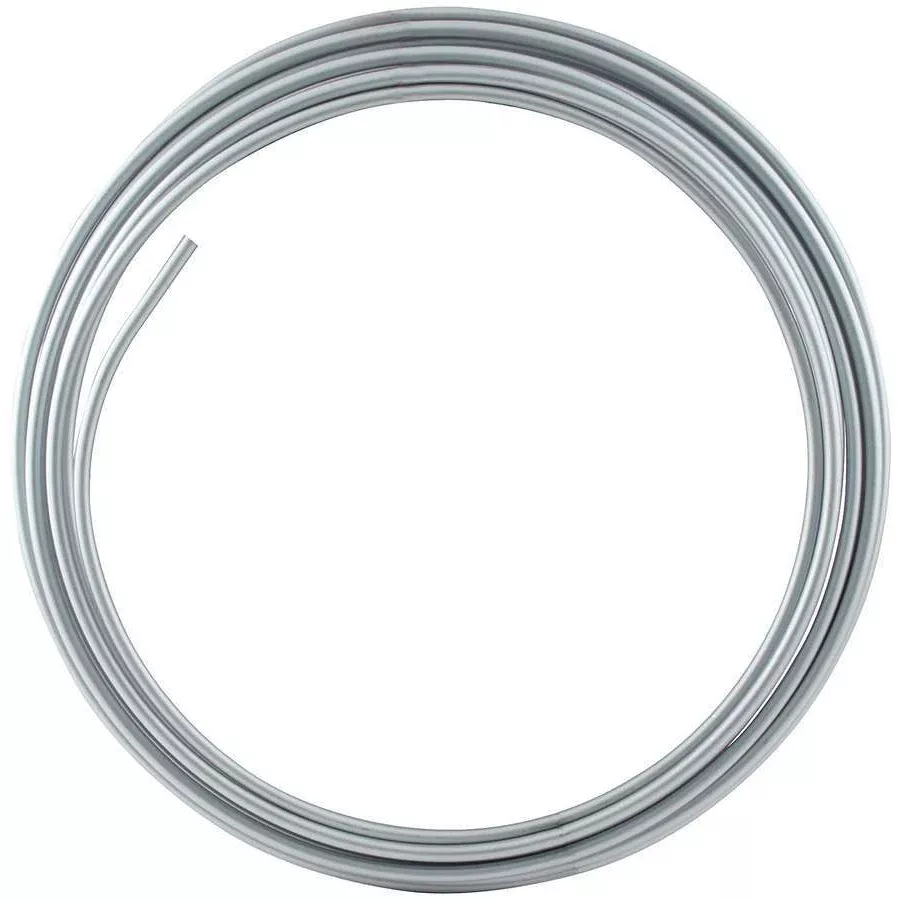 Allstar Performance Steel Fuel Line - 5/16 in - 25 ft. - Zinc Oxide